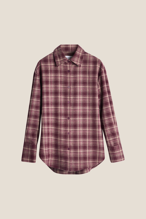 Line Of Oslo Krista Check Skjorte Blouse Port 008
