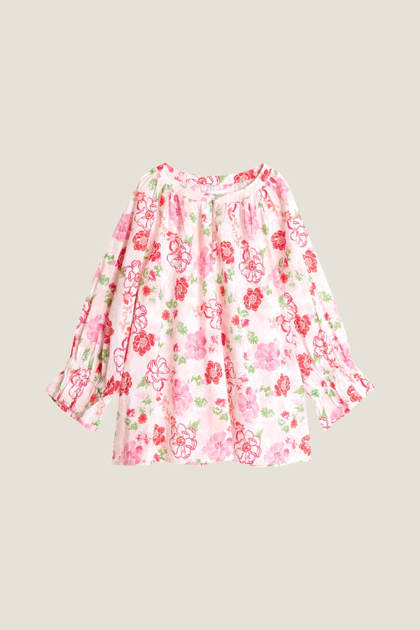Line Of Oslo Ladd Flower Blouse Top Pink 002