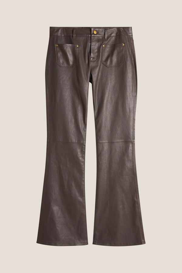 Line Of Oslo Las Vegas Leather Leather pant Brown 063