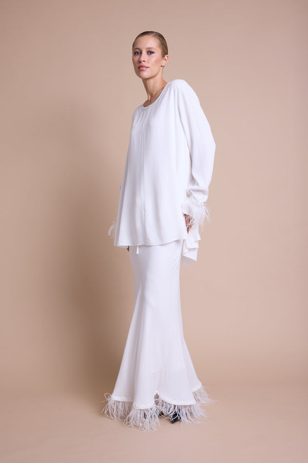 Line Of Oslo Lennox Topp Dress Creme 091