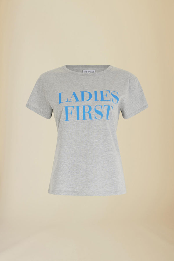 Line Of Oslo Life Ladies T-shirt T-shirts Grey Melange 006