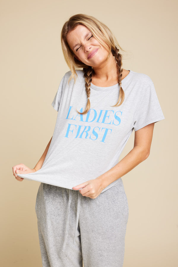 Line Of Oslo Life Ladies T-shirt T-shirts Grey Melange 006