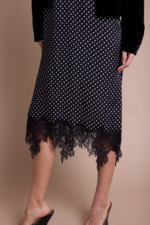 Line Of Oslo Lilly Dots Kjole Dress Black 097