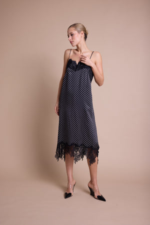 Line Of Oslo Lilly Dots Kjole Dress Black 097