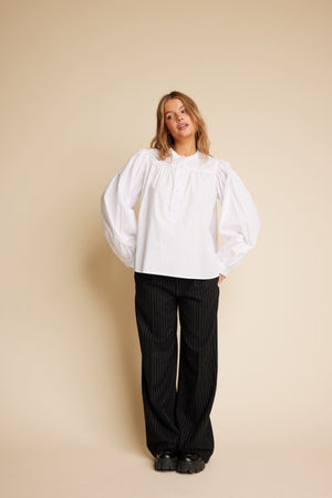 Line Of Oslo Lilly Solid Blouse Blouse White 001