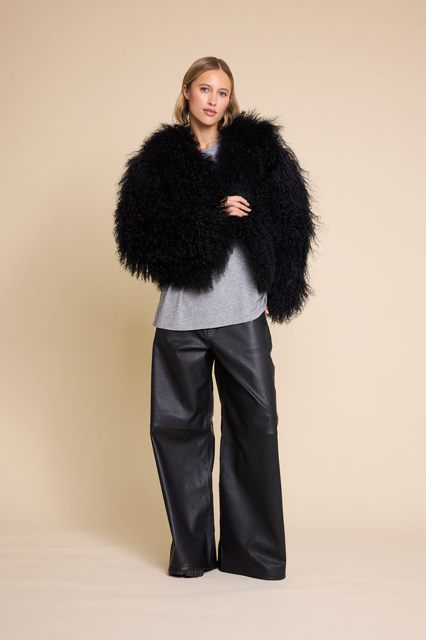 Line Of Oslo Line Fur Jacket Black 097