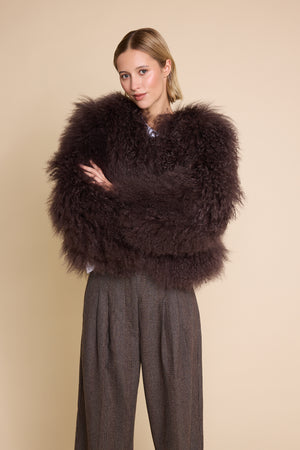 Line Of Oslo Line Fur Jacket Brown 063