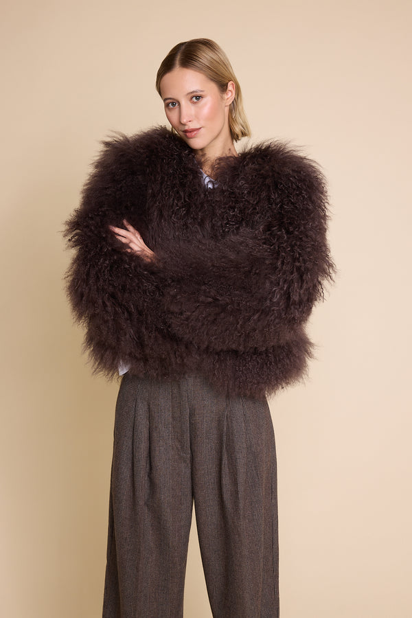 Line Of Oslo Line Fur Jacket Brown 063