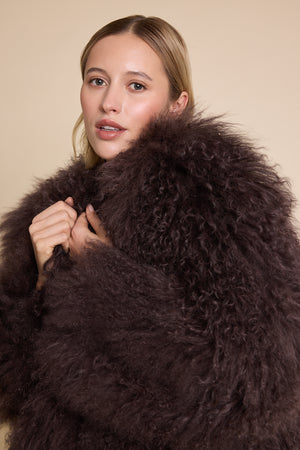 Line Of Oslo Line Fur Jacket Brown 063