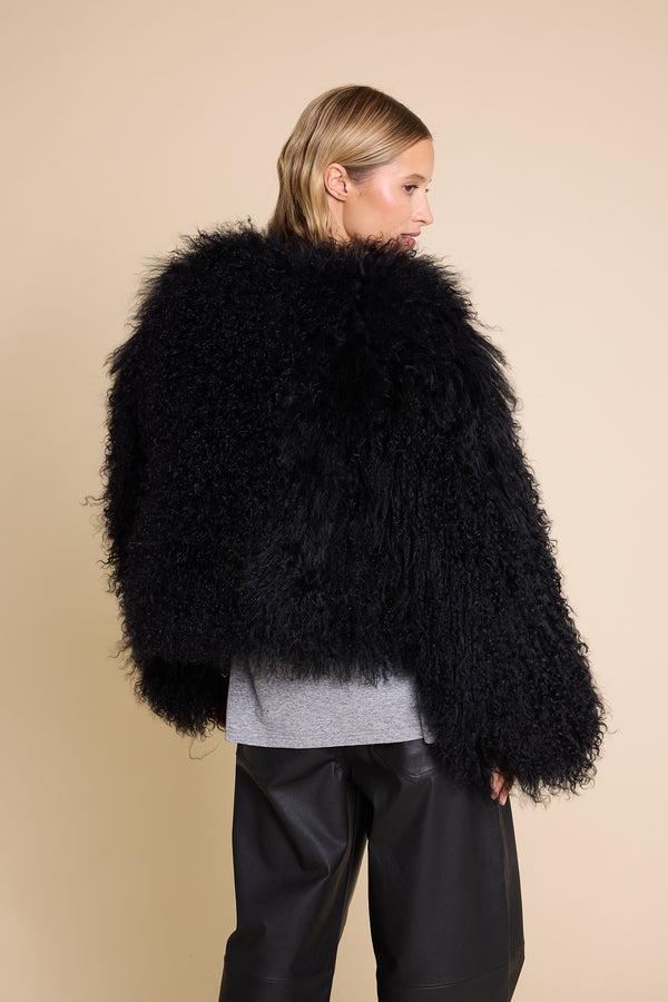 Line Of Oslo Line Fur Jacket Black 097