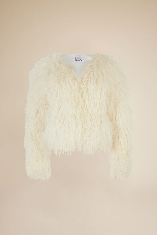 Line Of Oslo Line Fur Jacket outerwear Creme 091