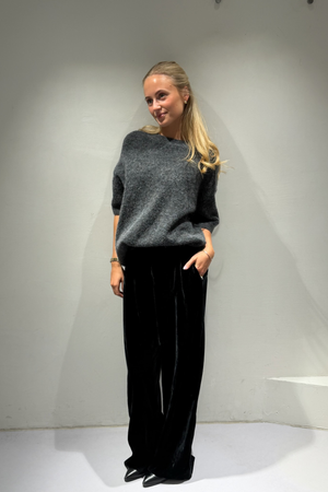 Line Of Oslo Line of Oslo Gabby Knitted Top  Antracite 004