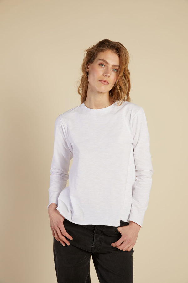 Line Of Oslo Lisa Longsleeve Sweaters White 001