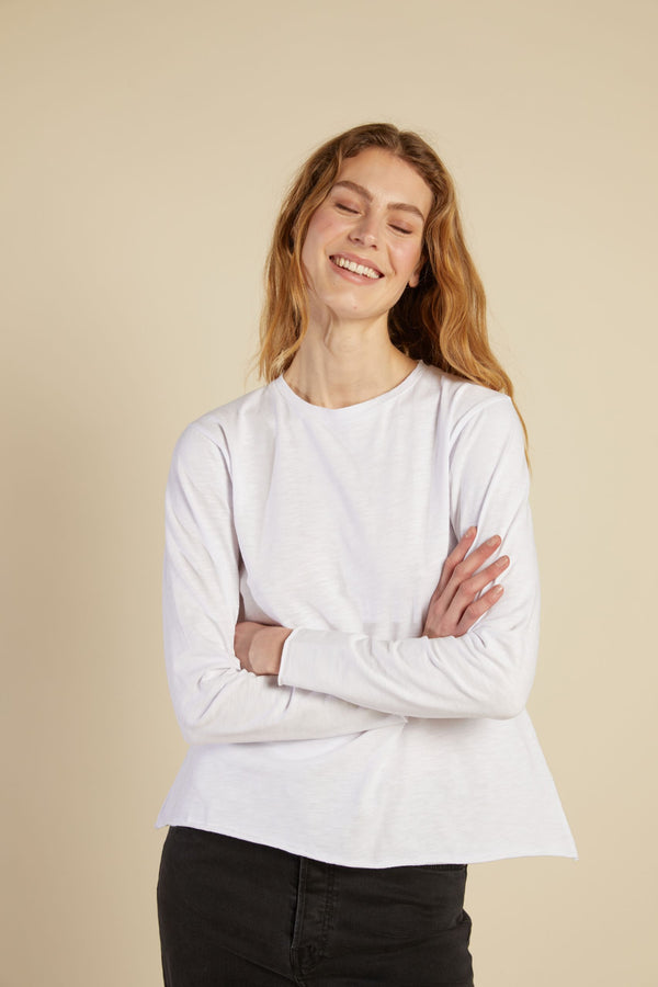 Line Of Oslo Lisa Longsleeve Sweaters White 001