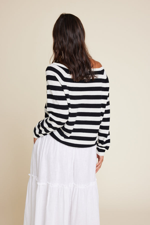 Line Of Oslo Little Sweater Knitwear Stripe 100