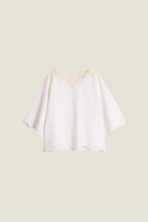 Line Of Oslo Lollo Lace Top Top White 001