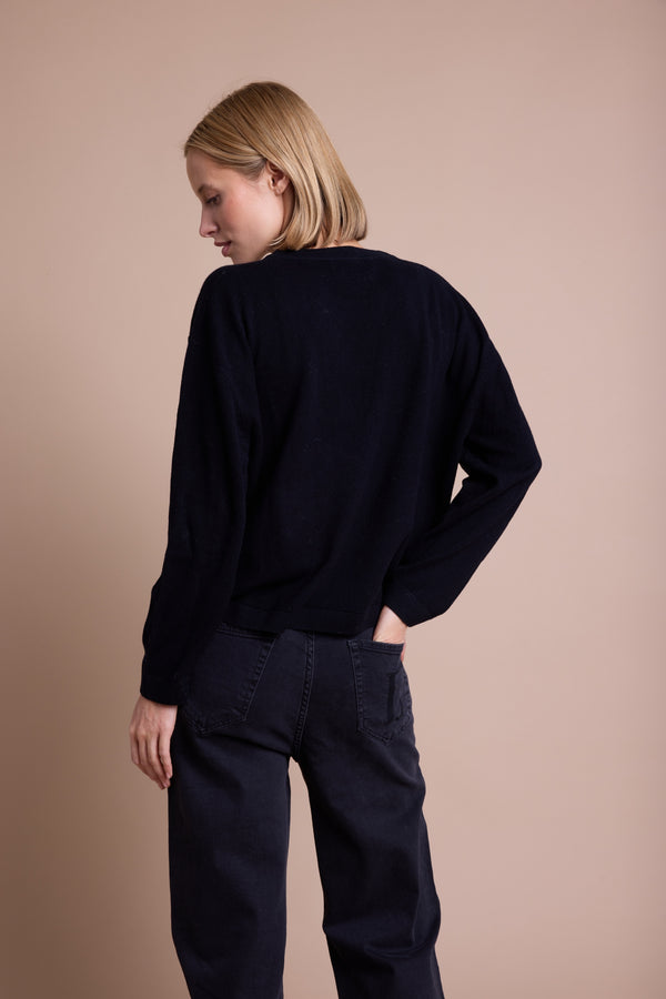 Line Of Oslo Luca Jacquard Genser  Black/Brown/Creme 200