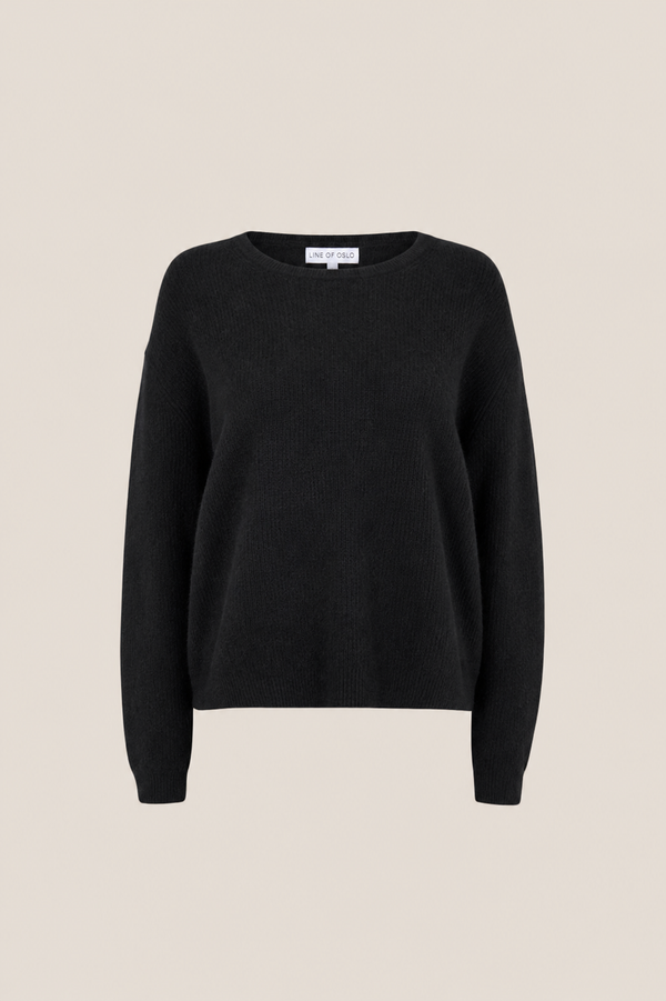Line Of Oslo Luca Rib Genser  Black 097