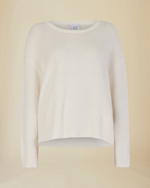 Line Of Oslo Luca Sweater Knitted sweaters Creme 091