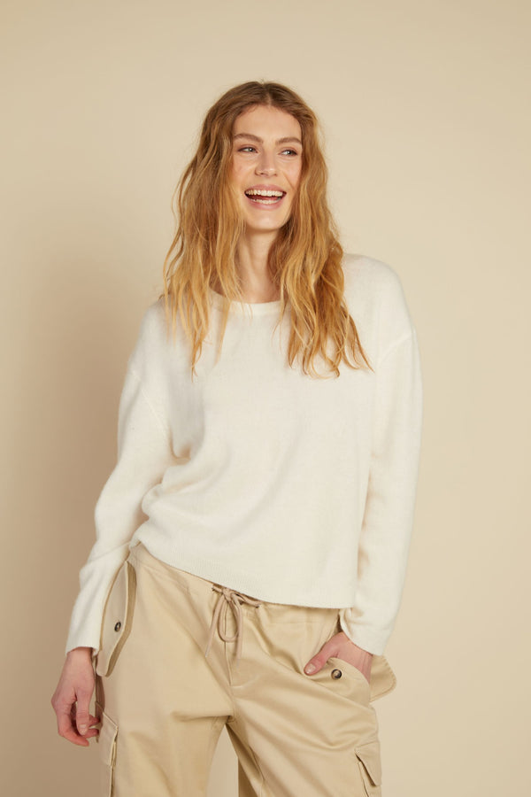 Line Of Oslo Luca Sweater Knitted sweaters Creme 091