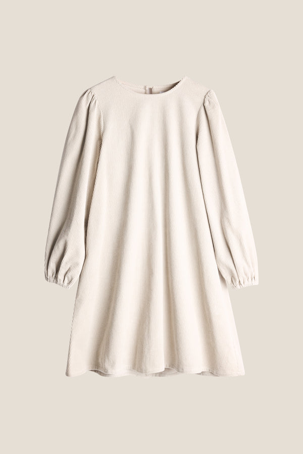 Line Of Oslo Luna Cord Kjole Dress Light Grey
