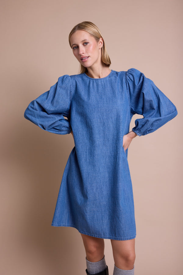 Line Of Oslo Luna Denim Kjole Dress Denim 099