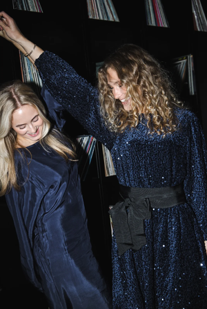 Line Of Oslo Luna Sequins Dress Dress Blue 066