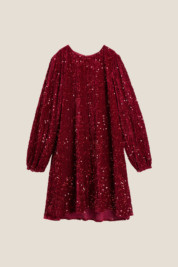 Line Of Oslo Luna Sequins Dress Dress Red 009