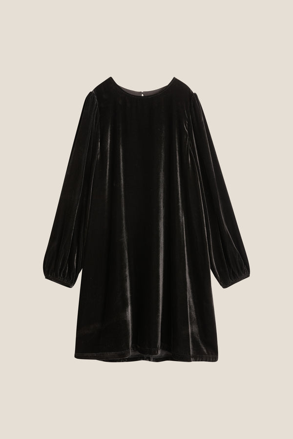Line Of Oslo Luna Velvet Dress Dress Black 097