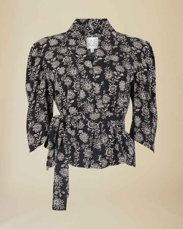 Line Of Oslo Madison Flower Blouse Blouse As is 136