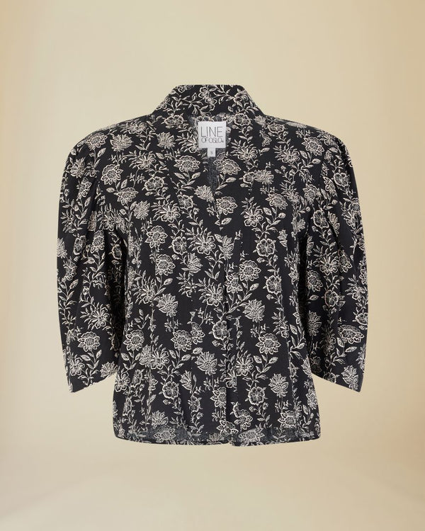 Line Of Oslo Madison Flower Blouse Blouse As is 136