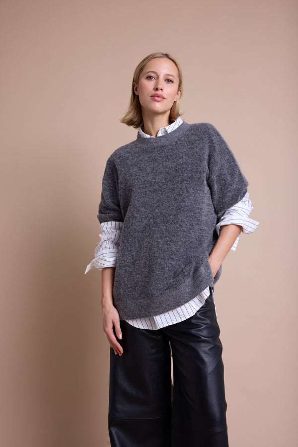Line Of Oslo Man Skjorte Blouse White w/black