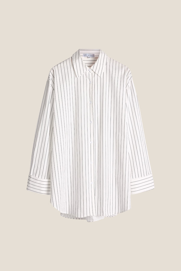 Line Of Oslo Man Skjorte Blouse White w/black