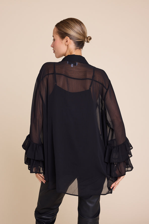 Line Of Oslo Maria Blouse Blouse Black 097