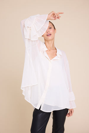 Line Of Oslo Maria Blouse Blouse Creme 091