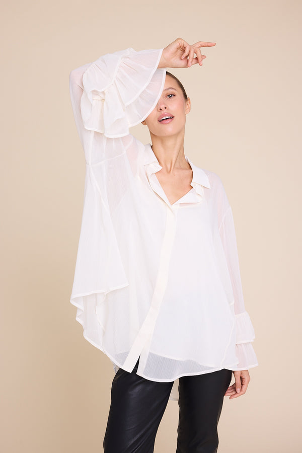 Line Of Oslo Maria Blouse Blouse Creme 091