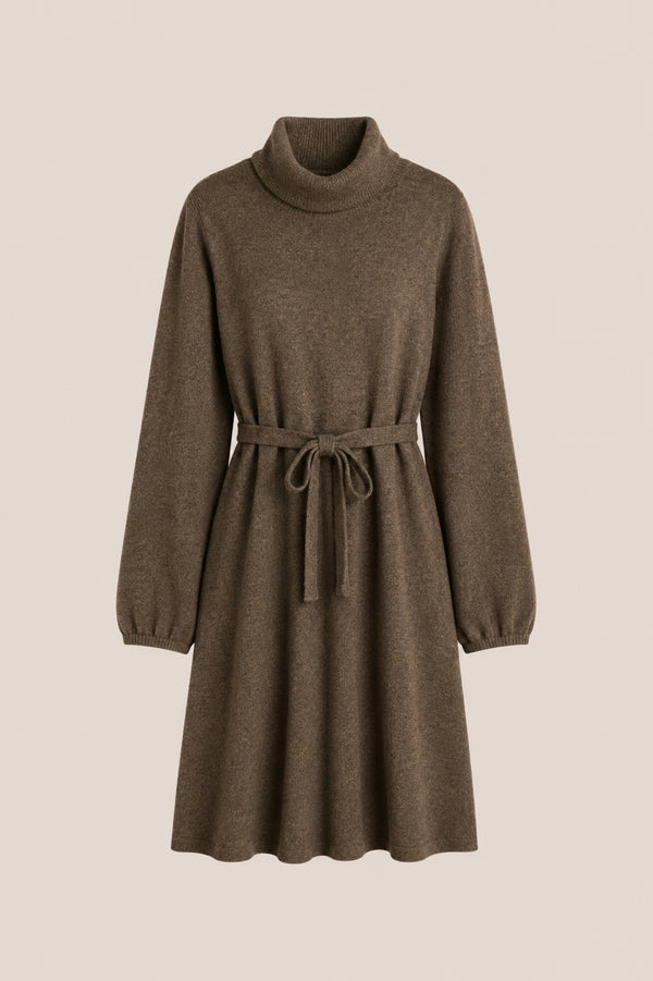 Line Of Oslo Mica Strikket Kjole  Brown 063