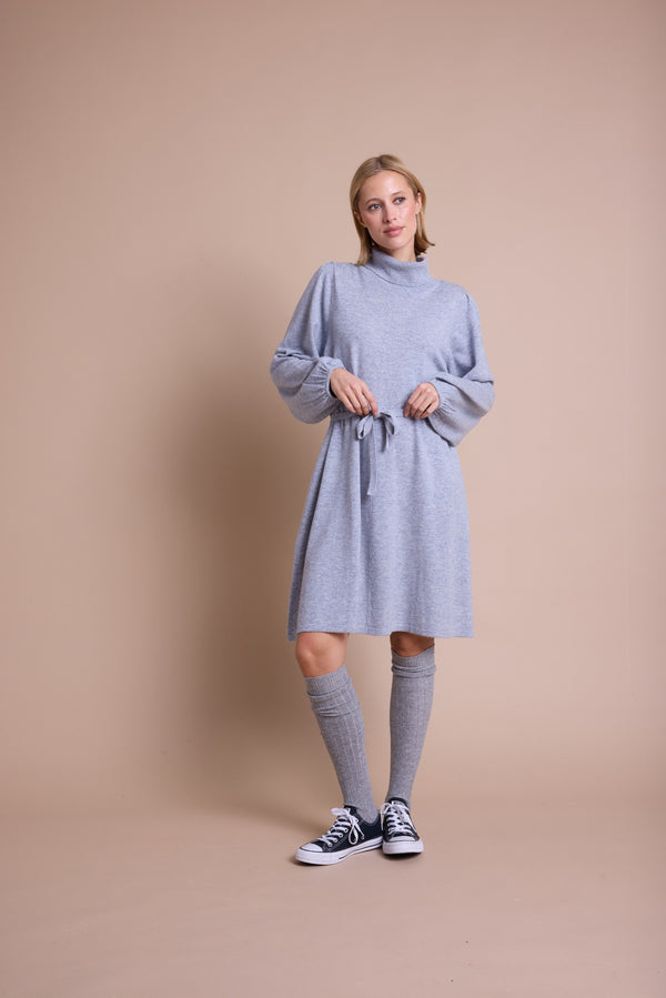 Line Of Oslo Mica Strikket Kjole  Grey Melange 006