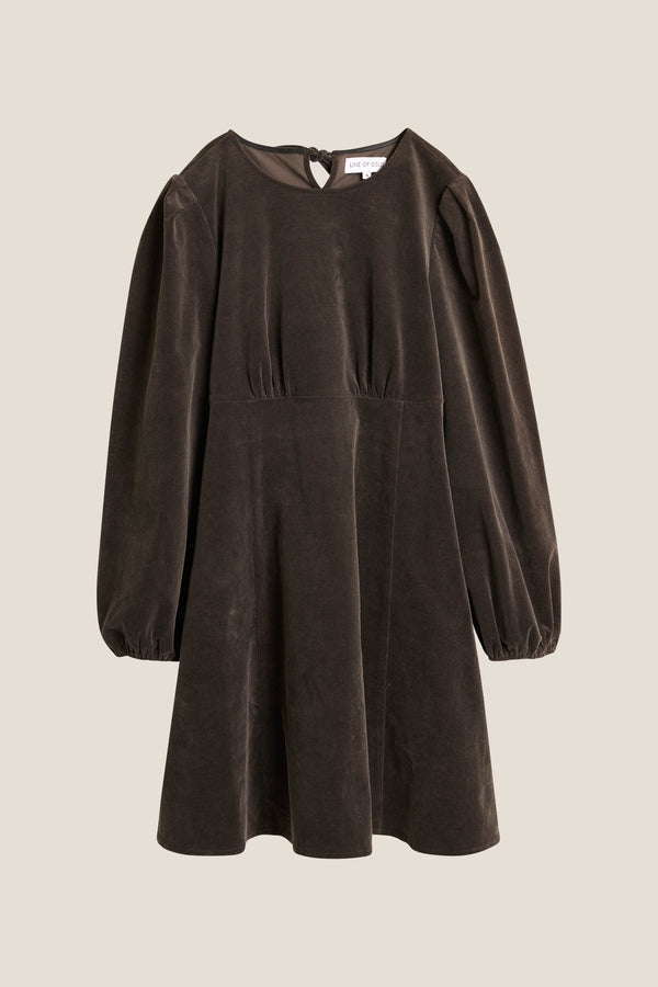 Line Of Oslo Miller Short Cord Dress Dress Antracite 004