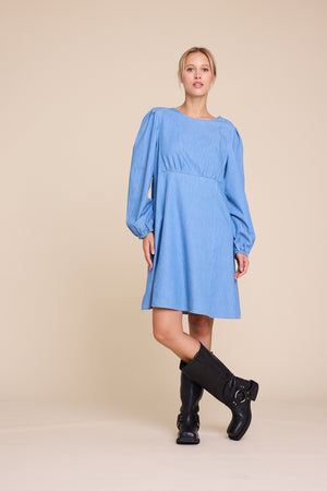Line Of Oslo Miller Short Denim Dress Dress Light denim