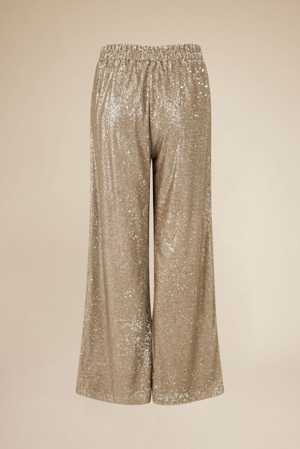 Line Of Oslo Mister Sequins Trousers Trousers Gold