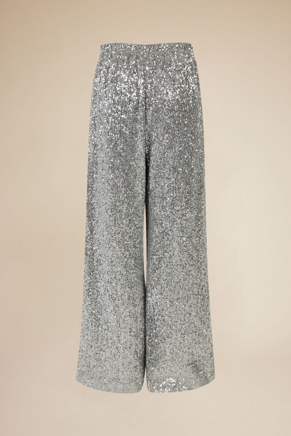 Line Of Oslo Mister Sequins Trousers Trousers Silver