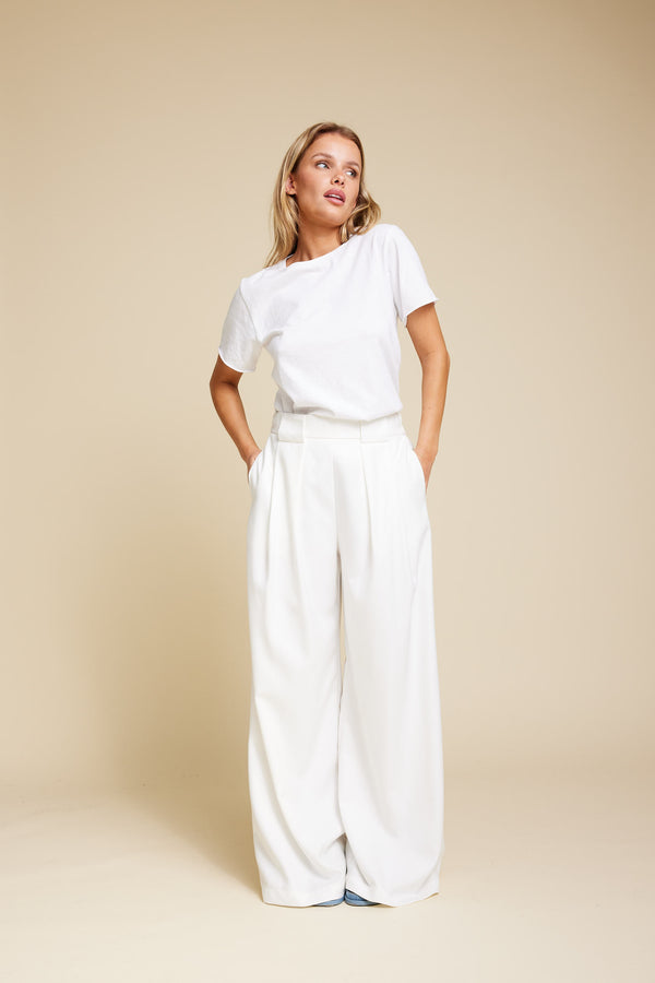 Line Of Oslo Mister Trousers Trousers White 001