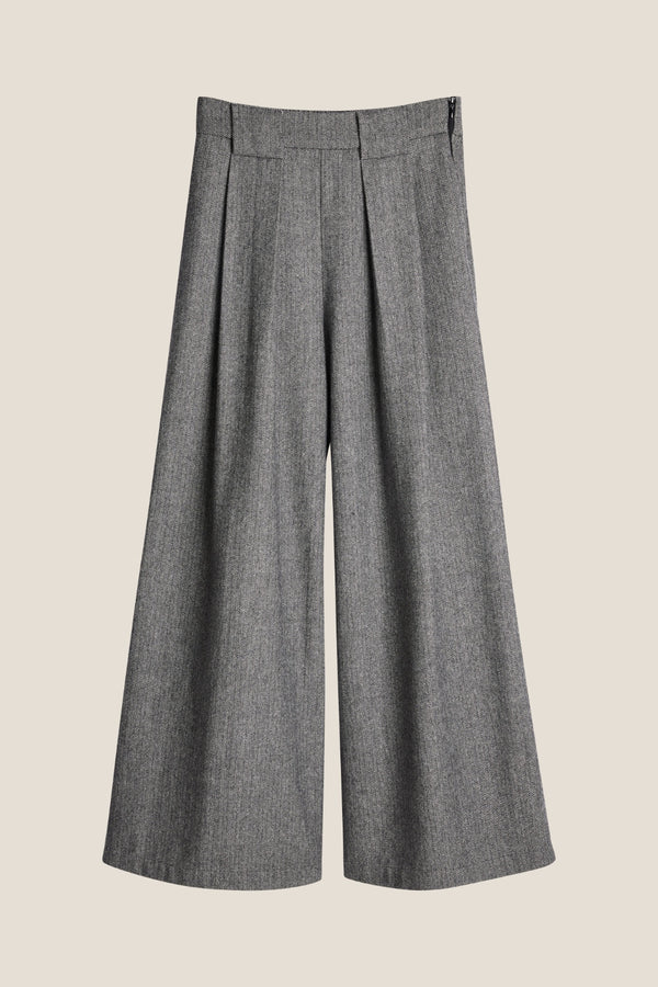 Line Of Oslo Mister Tweed Bukse Trouser Black 097