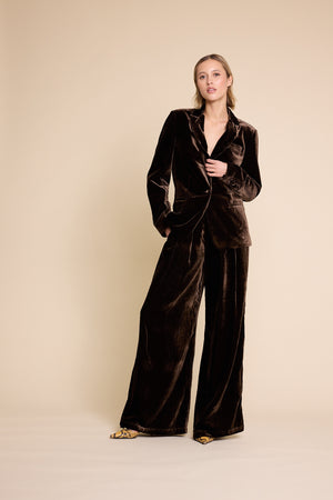 Line Of Oslo Mister Velvet Trousers Trouser Brown 063