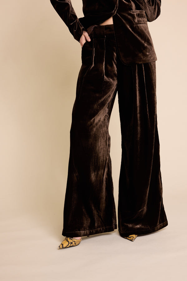 Line Of Oslo Mister Velvet Trousers Trouser Brown 063