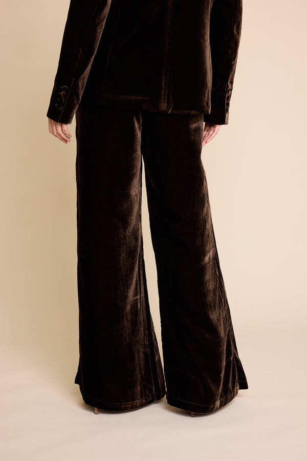 Line Of Oslo Mister Velvet Trousers Trouser Brown 063