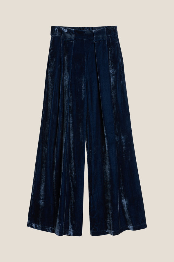 Line Of Oslo Mister Velvet Trousers Trouser Blue 066
