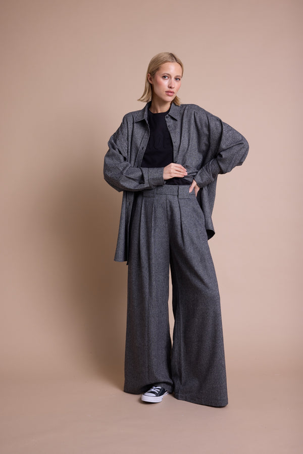 Line Of Oslo Mister Wool Bukse Trouser Antracite 004