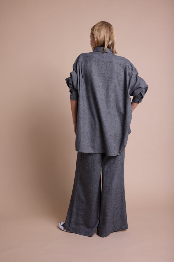 Line Of Oslo Mister Wool Bukse Trouser Antracite 004